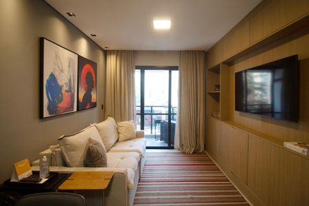 Sala de apartamento à venda com 1 quarto, 50m² em Jardim Paulista, São Paulo