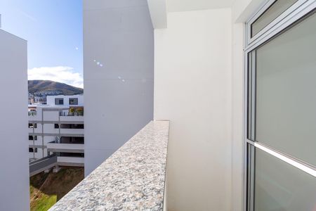 Varanda da Sala de apartamento para alugar com 2 quartos, 57m² em Buritis, Belo Horizonte