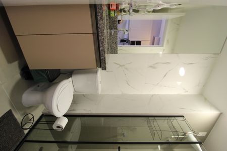 Banheiro de kitnet/studio para alugar com 1 quarto, 25m² em Vila Olímpia, São Paulo