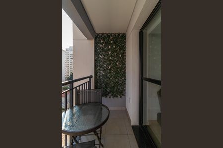 Varanda do Quarto de apartamento para alugar com 1 quarto, 32m² em Pompeia, São Paulo