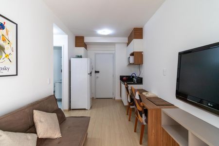 Sala de apartamento para alugar com 1 quarto, 32m² em Pompeia, São Paulo