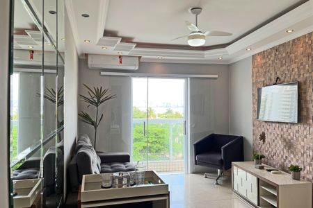 Sala de apartamento para alugar com 1 quarto, 52m² em José Menino, Santos