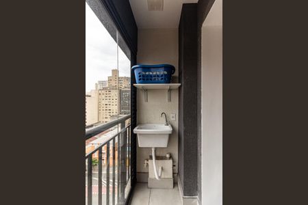 Varanda do Studio de kitnet/studio à venda com 1 quarto, 27m² em Campos Elíseos, São Paulo