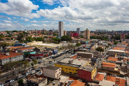 Varanda da Sala de apartamento para alugar com 1 quarto, 27m² em Jardim Itacolomi, São Paulo