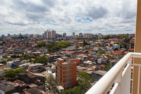 Varanda da Sala de apartamento para alugar com 1 quarto, 27m² em Jardim Itacolomi, São Paulo