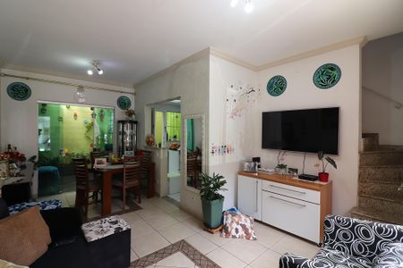 Sala de casa de condomínio à venda com 2 quartos, 90m² em Vila Jerusalem, São Bernardo do Campo