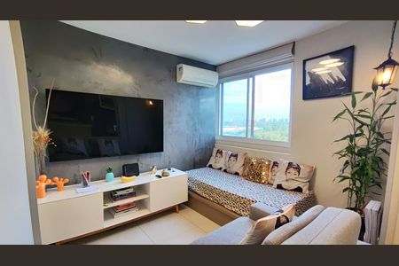 Sala de apartamento para alugar com 1 quarto, 66m² em Barra da Tijuca, Rio de Janeiro