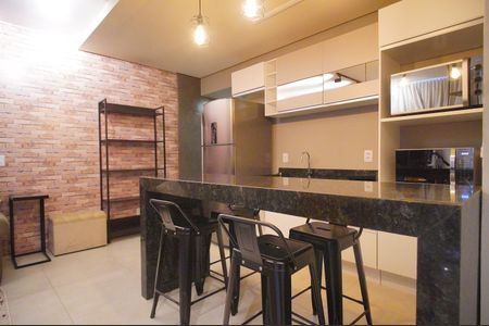 Cozinha de apartamento para alugar com 1 quarto, 35m² em Pátria Nova, Novo Hamburgo