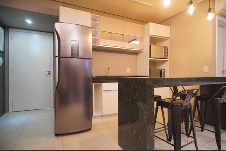 Cozinha de apartamento para alugar com 1 quarto, 35m² em Pátria Nova, Novo Hamburgo