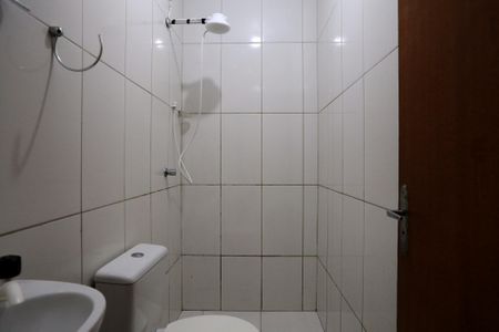 Banheiro Social de kitnet/studio para alugar com 1 quarto, 40m² em Sagrada Família, Belo Horizonte