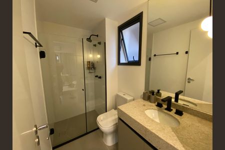 Banheiro Social de apartamento à venda com 1 quarto, 31m² em Perdizes, São Paulo