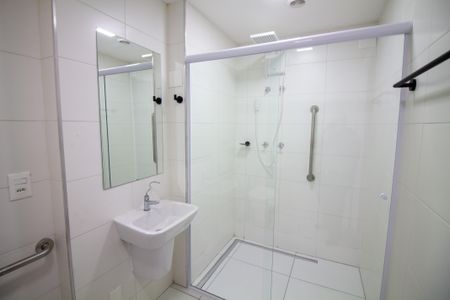 Studio para alugar com 42m², 1 quarto e sem vaga Studio para alugar com 42m², 1 quarto e sem vagaBanheiro