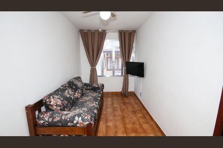 Sala de apartamento para alugar com 1 quarto, 42m² em Canto do Forte, Praia Grande