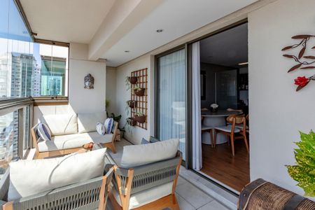 Varanda da Sala de apartamento à venda com 3 quartos, 145m² em Brooklin, São Paulo