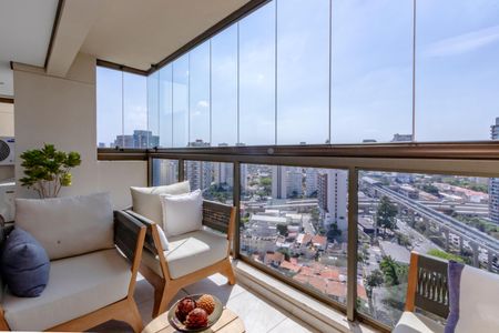 Varanda da Sala de apartamento à venda com 3 quartos, 145m² em Brooklin, São Paulo