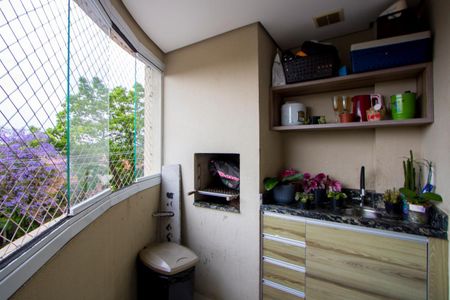 Varanda gourmet de apartamento à venda com 2 quartos, 52m² em Casa Branca, Santo André