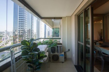 Varanda de apartamento para alugar com 1 quarto, 54m² em Brooklin, São Paulo