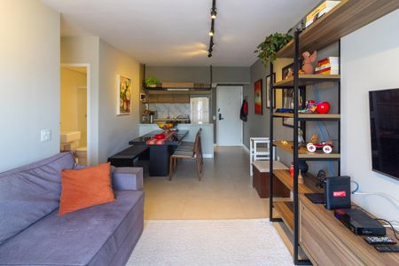 Sala de Estar de apartamento à venda com 3 quartos, 79m² em Brooklin Novo, São Paulo