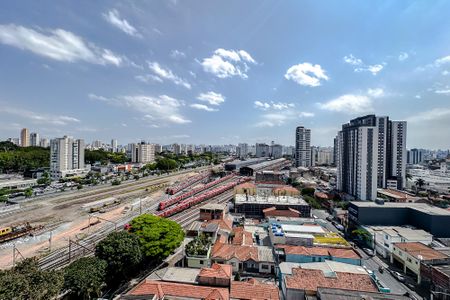Varanda da Sala de apartamento à venda com 1 quarto, 28m² em Belenzinho, São Paulo