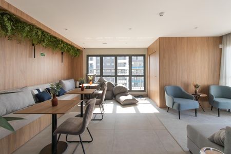 Studio à venda com 27m², 1 quarto e sem vaga Studio à venda com 27m², 1 quarto e sem vagaÁrea comum - Salão de festas