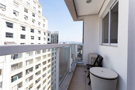 Sacada do Studio de kitnet/studio à venda com 1 quarto, 32m² em Centro Histórico de São Paulo, São Paulo