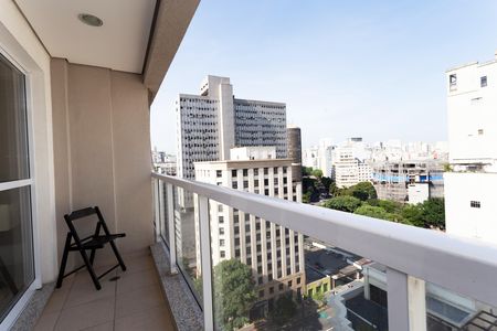 Sacada do Studio de kitnet/studio à venda com 1 quarto, 32m² em Centro Histórico de São Paulo, São Paulo