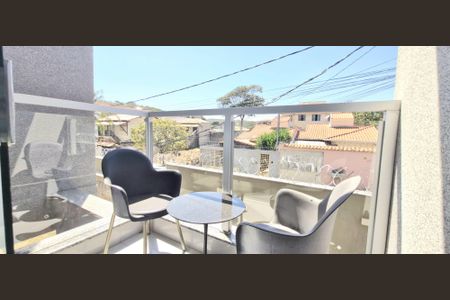Varanda de apartamento à venda com 2 quartos, 60m² em Sobradinho, Lagoa Santa