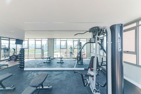 Studio para alugar com 32m², 1 quarto e sem vaga Studio para alugar com 32m², 1 quarto e sem vagaÁrea comum - Academia