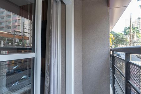 Varanda da Sala de apartamento à venda com 1 quarto, 38m² em Paraíso, São Paulo