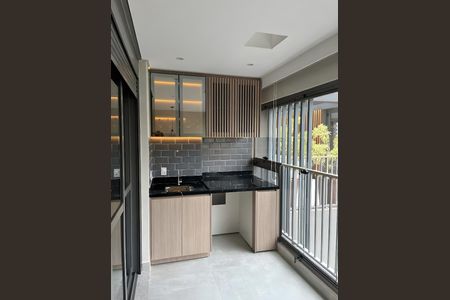 Varanda da Sala de apartamento para alugar com 1 quarto, 43m² em Ibirapuera, São Paulo