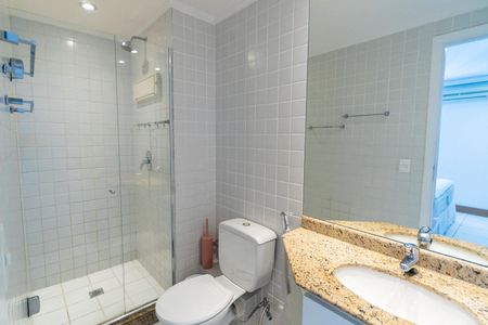 Banheiro da Suíte de apartamento para alugar com 1 quarto, 48m² em Vila Clementino, São Paulo
