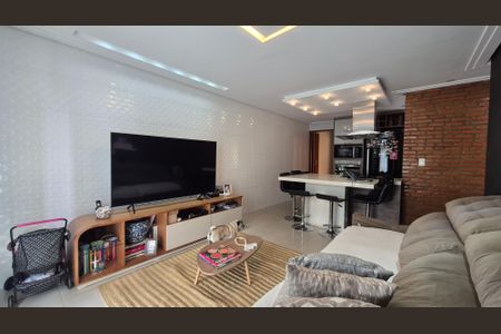 Sala de apartamento à venda com 2 quartos, 156m² em Vila Scarpelli, Santo André