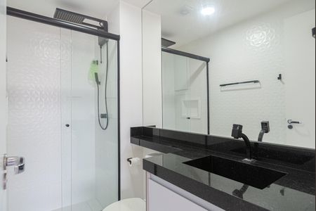 Banheiro de kitnet/studio à venda com 1 quarto, 24m² em Consolação, São Paulo
