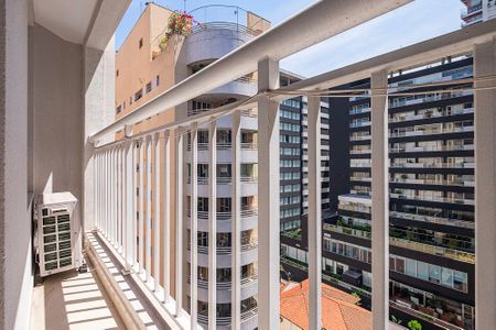 Studio - Varanda de kitnet/studio para alugar com 1 quarto, 25m² em Jardim Paulista, São Paulo