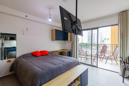 Sala/Quarto de kitnet/studio para alugar com 1 quarto, 50m² em Santo Amaro, São Paulo