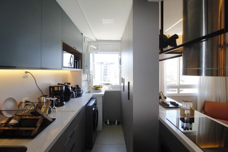 Apartamento à venda com 57m², 1 quarto e 1 vagaCozinha e Área de Serviço