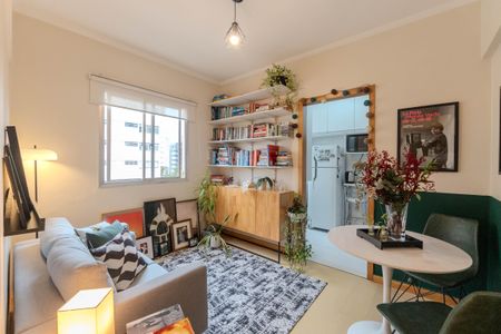 Sala de apartamento para alugar com 1 quarto, 38m² em Consolação, São Paulo