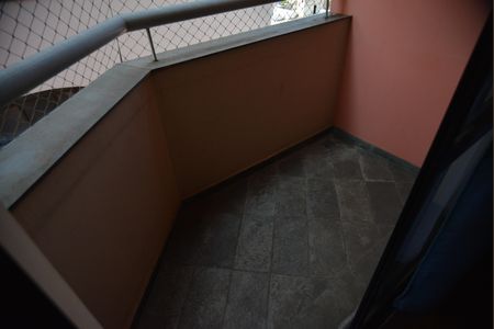 Varanda da Sala de apartamento para alugar com 1 quarto, 60m² em Vila Alzira, Santo André