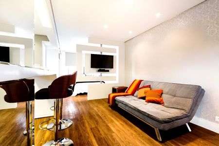 Sala/Cozinha de kitnet/studio para alugar com 1 quarto, 44m² em Paraíso, São Paulo