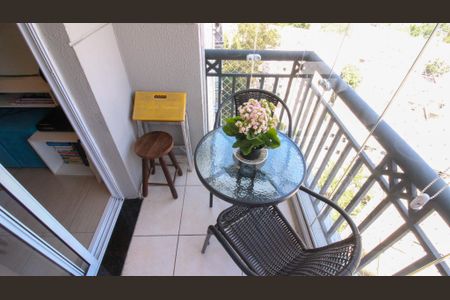 Varanda da Sala de apartamento à venda com 2 quartos, 52m² em Vila Bela, São Paulo