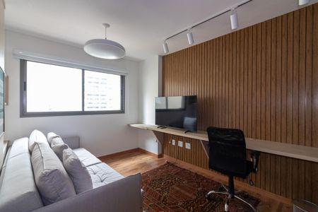 Sala de apartamento à venda com 1 quarto, 38m² em Indianópolis, São Paulo