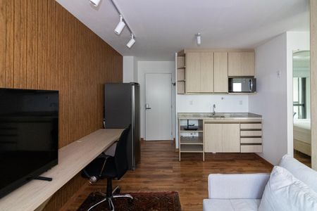 Sala de apartamento à venda com 1 quarto, 38m² em Indianópolis, São Paulo