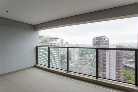 Varanda de kitnet/studio à venda com 1 quarto, 42m² em Indianópolis, São Paulo