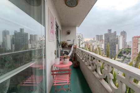 Varanda da Sala de apartamento para alugar com 1 quarto, 56m² em Bela Vista, São Paulo