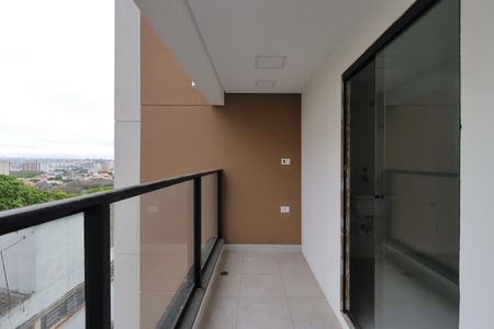 Varanda da Sala de apartamento à venda com 2 quartos, 64m² em Vila Assunção, Santo André