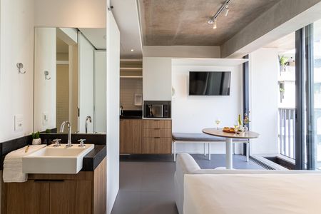 Studio para alugar com 28m², 1 quarto e sem vaga