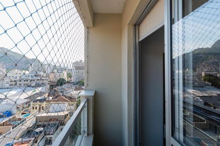 Varanda da Sala de apartamento à venda com 2 quartos, 51m² em Rio Comprido, Rio de Janeiro