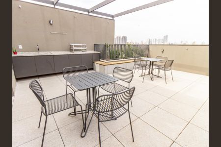 Studio para alugar com 28m², 1 quarto e sem vaga Studio para alugar com 28m², 1 quarto e sem vagaÁrea comum - Churrasqueira