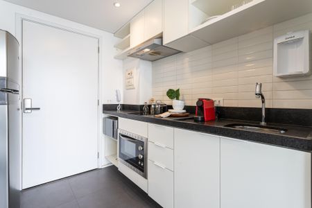 Studio para alugar com 28m², 1 quarto e sem vaga Studio para alugar com 28m², 1 quarto e sem vagaCozinha