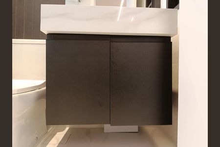 Banheiro da Suíte de apartamento à venda com 1 quarto, 71m² em Pinheiros, São Paulo